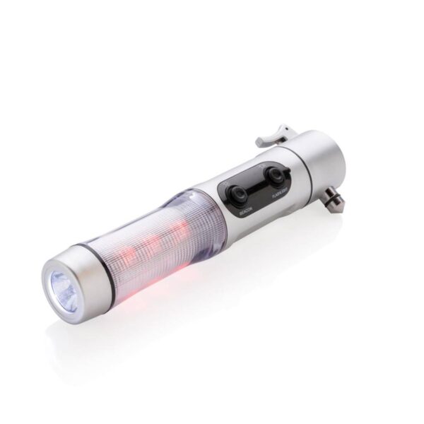 Emergency light with hammer