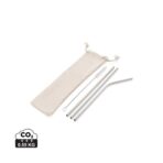 Reusable stainless steel 3 pcs straw set - Image 2