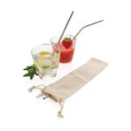 Reusable stainless steel 3 pcs straw set - Image 4