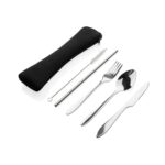 4 PCS stainless steel re-usable cutlery set