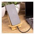 Bamboo phone stand in kraft box - Image 6