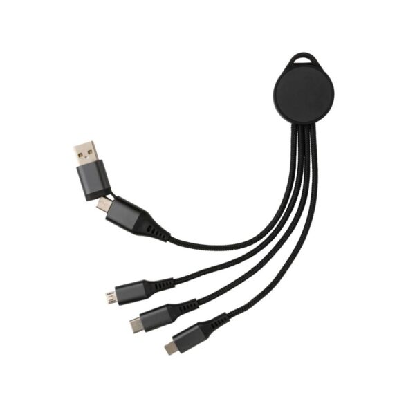 Terra RCS recycled aluminium 6-in-1 charging cable