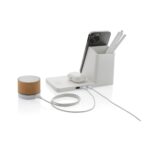Ontario recycled plastic & bamboo 3-in-1 wireless charger - Slika 4