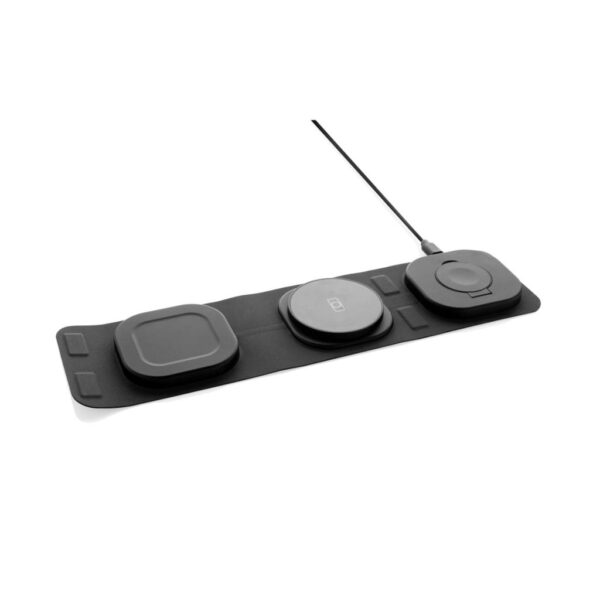 Swiss Peak RCS rplastic 3-in-1 wireless 15W travel charger