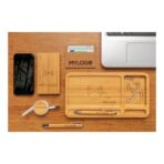 Bamboo desk organiser 5W wireless charger - Slika 8