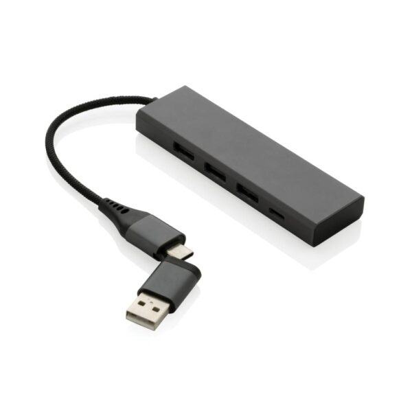 Terra RCS čvorište od recikliranog aluminija s 3 USB priključka