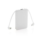 5.000 mAh Pocket Powerbank with integrated cables