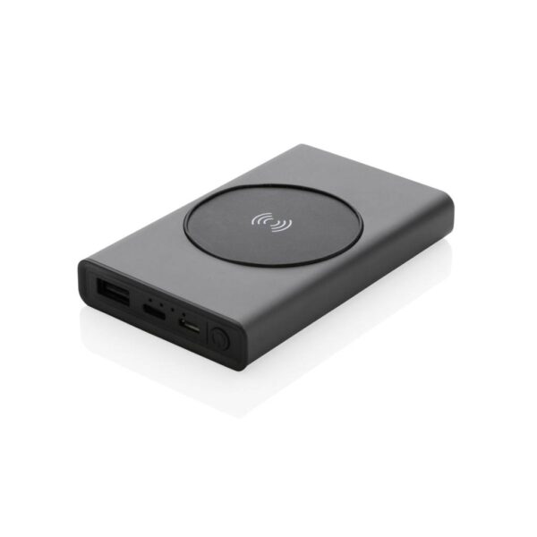 Terra RCS reciklirani aluminij 5000 mAh powerbank 5W bežični