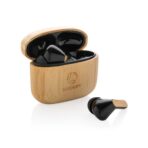 Bamboo TWS earbuds with RCS recycled plastic - Image 5