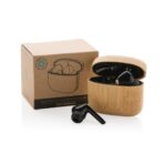 Bamboo TWS earbuds with RCS recycled plastic - Image 8