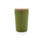 GRS certified recycled PP mug with bamboo lid - Slika 3
