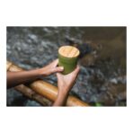 GRS certified recycled PP mug with bamboo lid - Slika 9