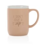 Ceramic mug with white rim 300ml - Image 6