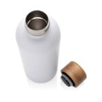 Wood RCS certified recycled stainless steel vacuum bottle - Image 4
