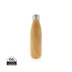 Vacuum insulated stainless steel bottle with wood print - Slika 2