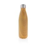 Vacuum insulated stainless steel bottle with wood print - Slika 3