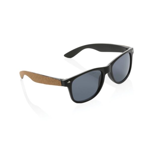 GRS recycled PC plastic sunglasses with cork