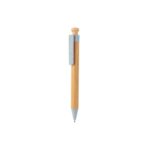 Bamboo pen with wheatstraw clip