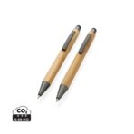 Bamboo modern pen set in box - Slika 2