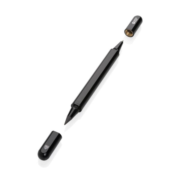 Swiss Peak Storm RCS recycled aluminum dual tip pen