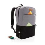 Modern 15.6" USB & RFID laptop backpack PVC free - Slika 7