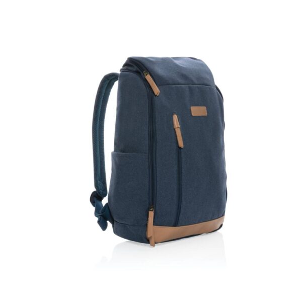 Impact AWARE™ 16 oz. recycled canvas 15" laptop backpack