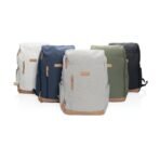 Impact AWARE™ 16 oz. recycled canvas 15" laptop backpack - Image 11