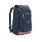 Impact AWARE™ 16 oz. recycled canvas 15" laptop backpack - Image 9