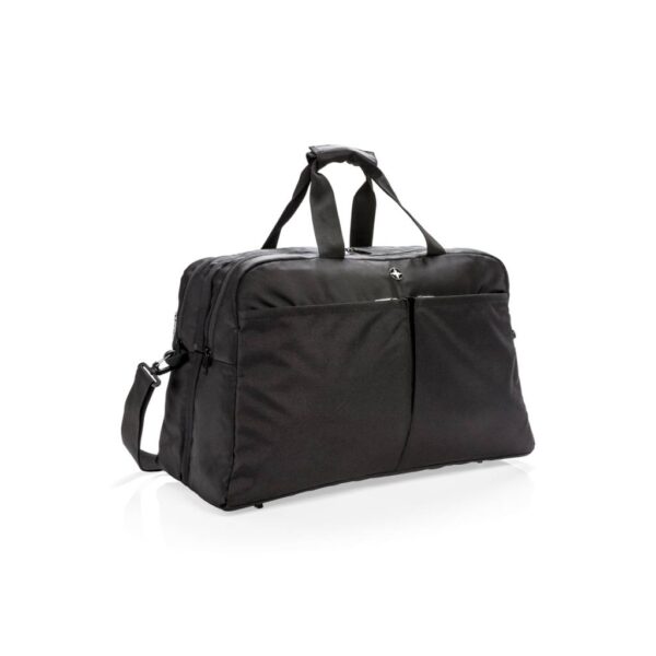 Swiss Peak RFID duffle with suitcase opening