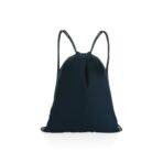 Impact AWARE™ recycled cotton drawstring backpack 145g