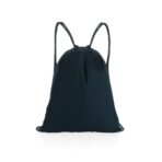 Impact AWARE™ recycled cotton drawstring backpack 145g - Image 4