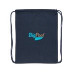 Impact AWARE™ recycled cotton drawstring backpack 145g - Image 5