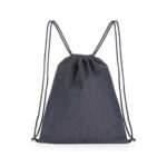 Impact AWARE™ recycled denim drawstring backpack