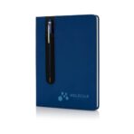Standard hardcover PU A5 notebook with stylus pen - Image 6