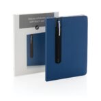 Standard hardcover PU A5 notebook with stylus pen - Image 7