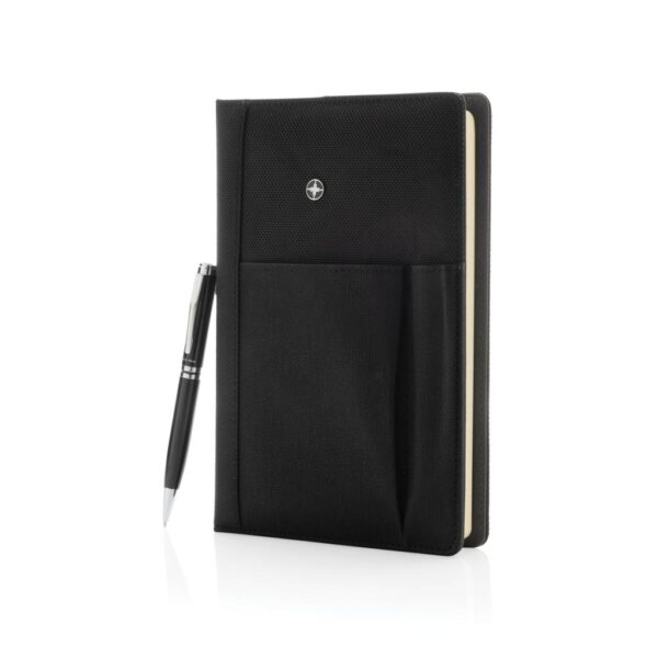 Refillable notebook and pen set