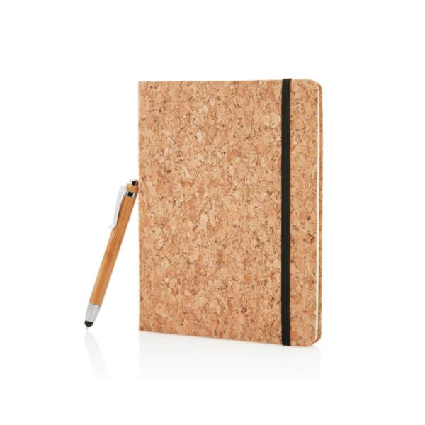 A5 notebook with bamboo pen including stylus