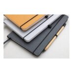 Recycled leather hardcover notebook A5 - Image 12