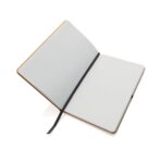 Recycled leather hardcover notebook A5 - Image 4