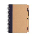 Kraft spiral notebook with pen - Image 4