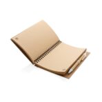 Cork spiral notebook with pen - Image 6