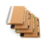 Cork spiral notebook with pen - Image 8