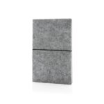 GRS certified recycled felt A5 softcover notebook