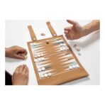 Britton cork foldable backgammon and checkers game set - Slika 9