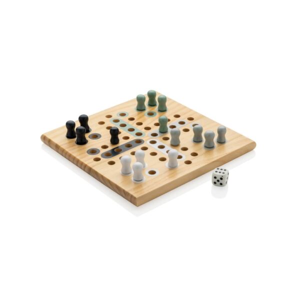 Claire wooden Ludo game