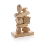 Ukiyo Crios wooden balancing rocks in pouch