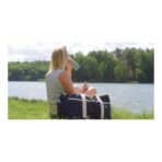 VINGA Volonne AWARE™ recycled canvas beach bag - Slika 10