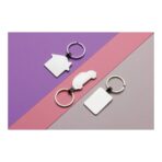 RCS recycled zinc alloy house keyring - Image 8