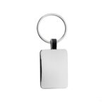 RCS recycled zinc alloy rectangle keyring