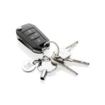 RCS recycled zinc alloy radiator key keychain with coin - Image 4